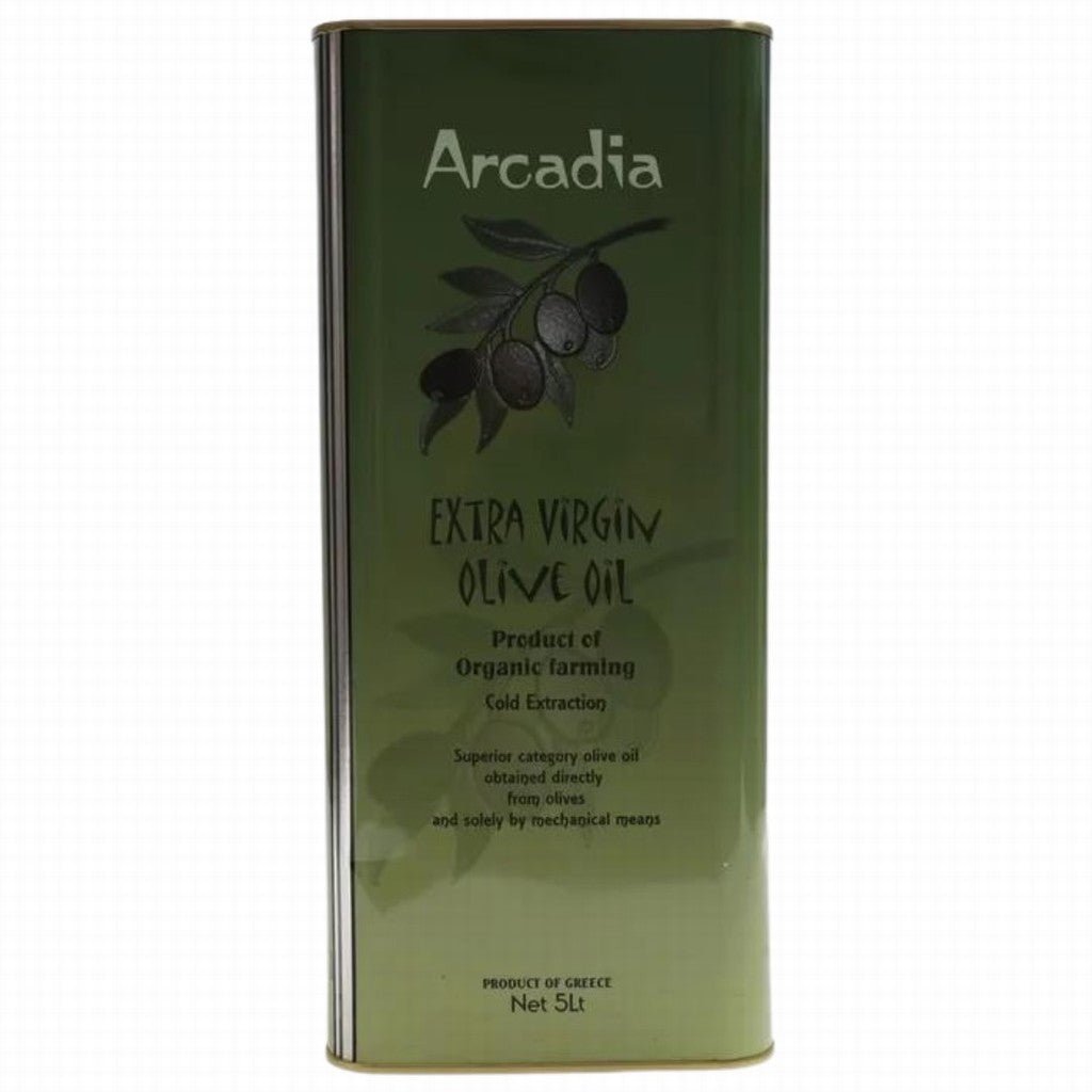 Arcadia Organic Greek Extra Virgin Olive Oil 5ltr - Earthfare Supermarket - 5200339421056