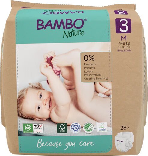 Bambo Nature Eco - Nappy Size 3 - Earthfare Supermarket - 5703538465024
