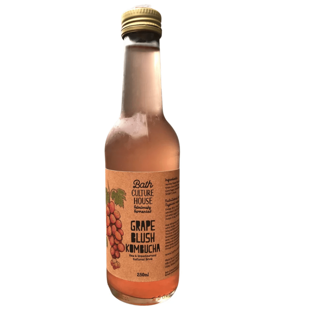 Bath Culture House Grape Blush Kombucha 240ml - Earthfare Supermarket - 5060725110427