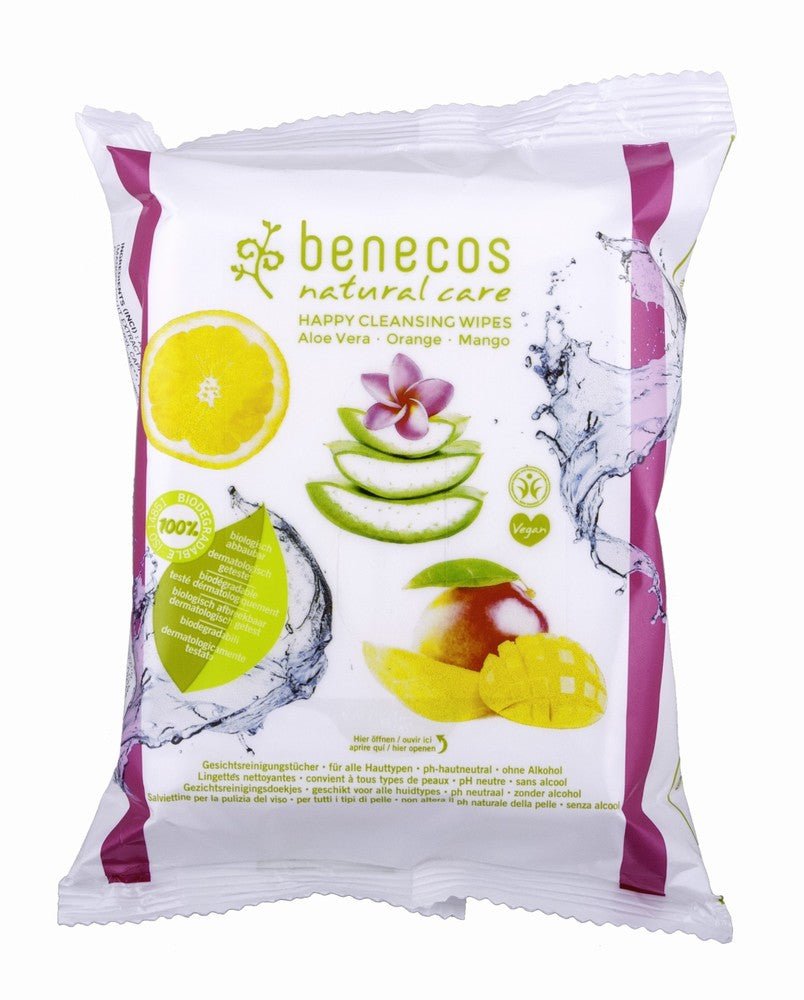 Benecos Happy Cleansing Wipes - Earthfare Supermarket - 4260198093666