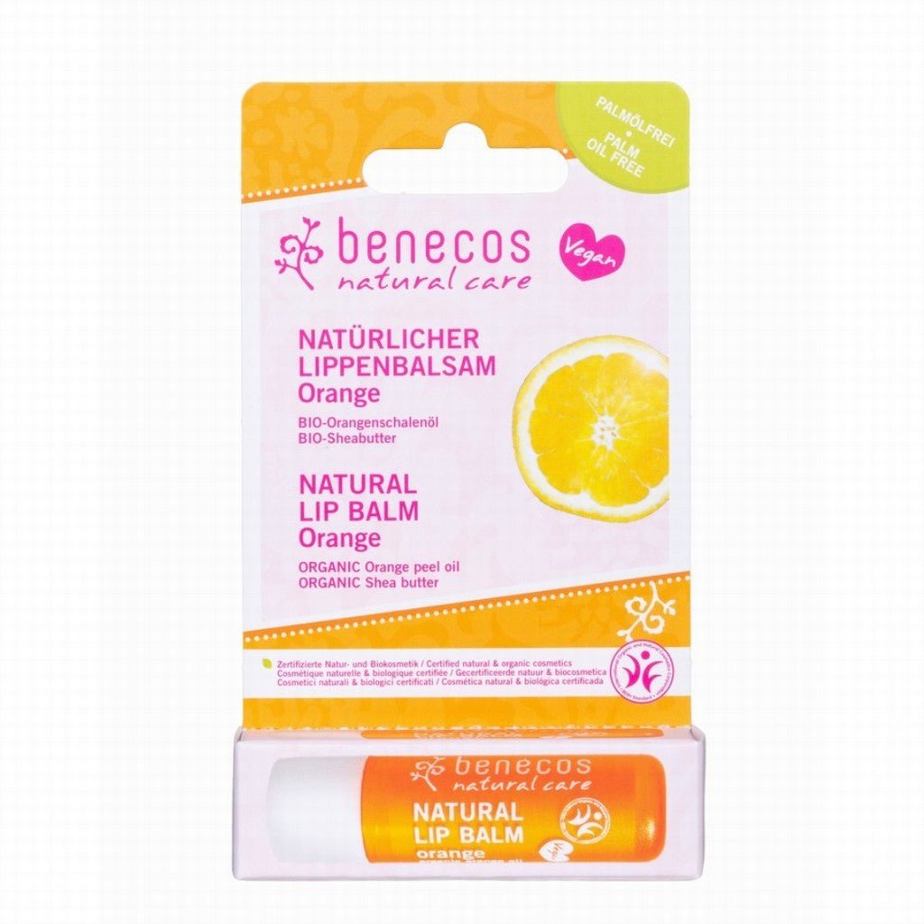 Benecos Natural Lipbalm - Orange - Earthfare Supermarket - 4260198093857