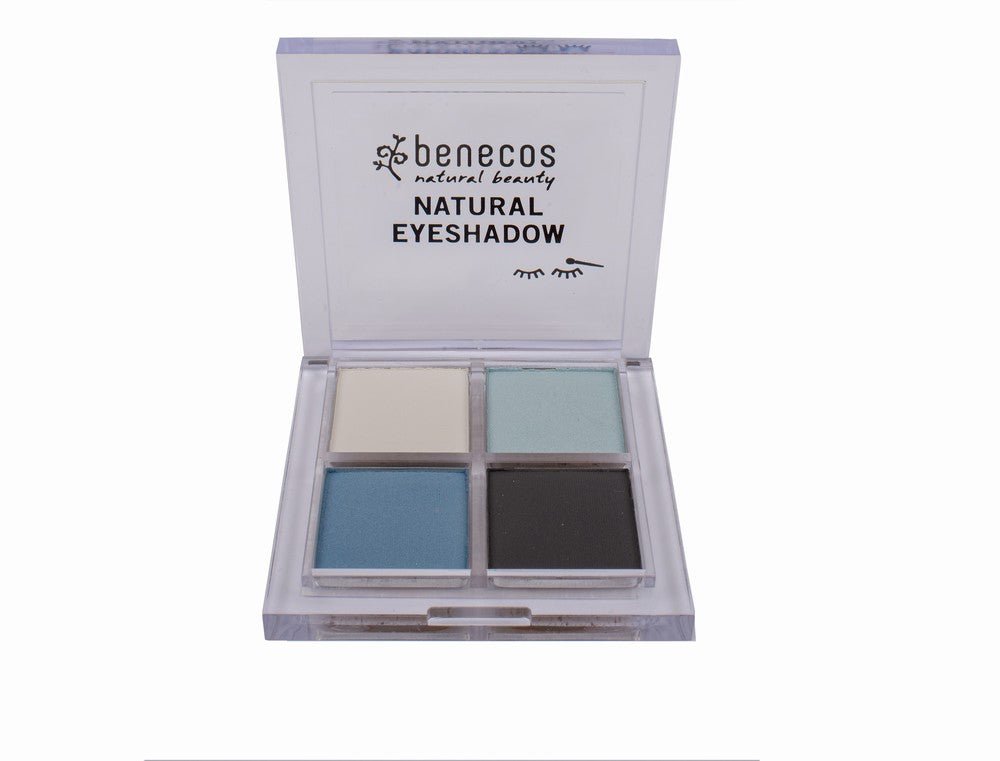 Benecos Natural Quattro Eyeshadow (True Blue) - Earthfare Supermarket - 4260198095622