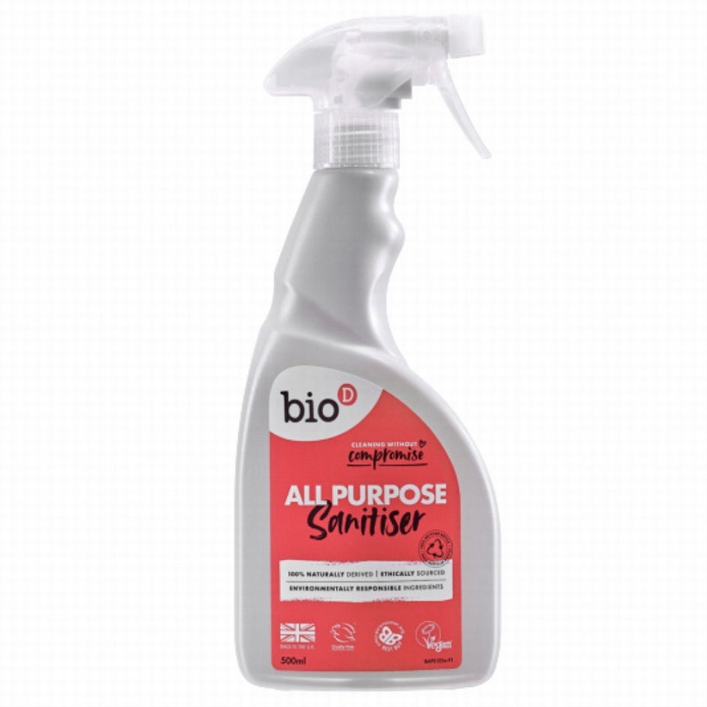 Bio - D All Purpose Sanitiser Spray 500Ml - Earthfare Supermarket - 5034938200015