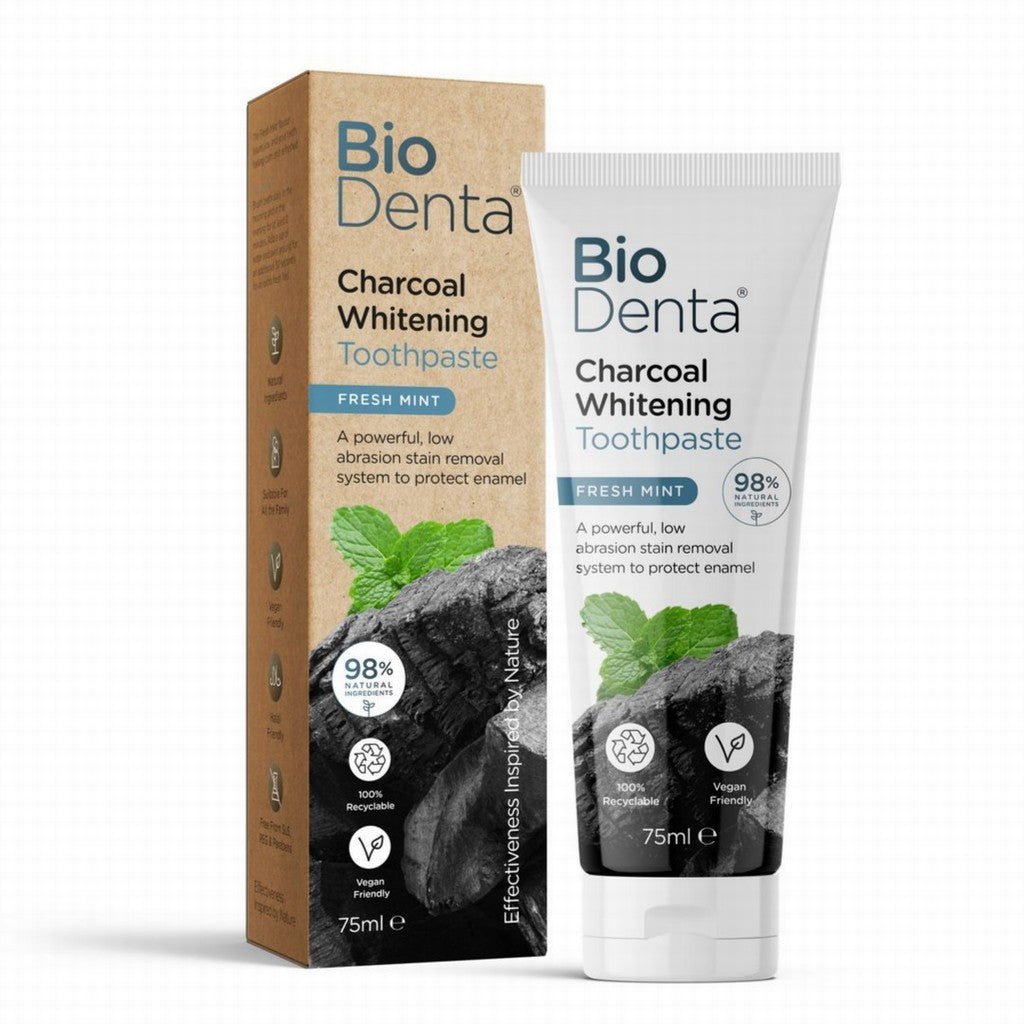 BioDenta Charcoal Whitening Toothpaste - Earthfare Supermarket - 7350064160060