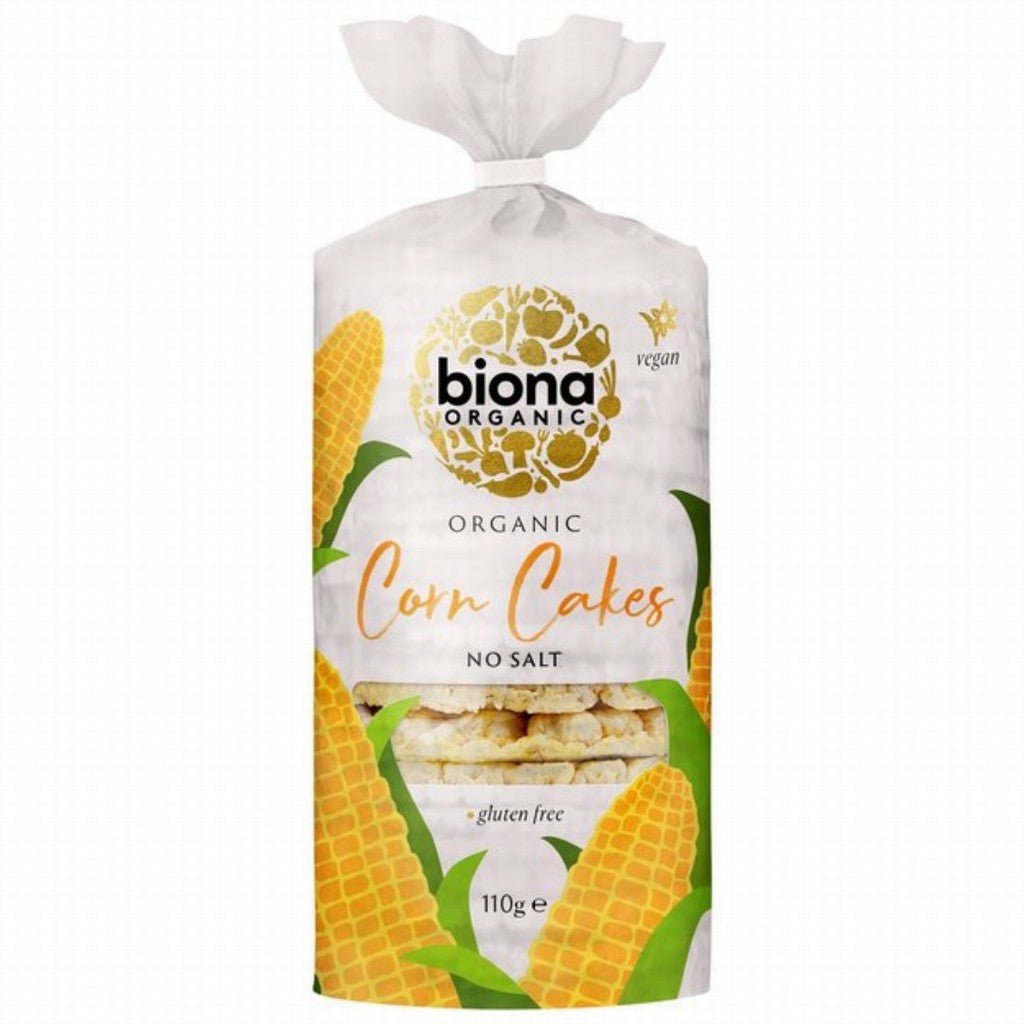 Biona Organic Corn Cakes No Salt - Earthfare Supermarket - 5032722308497