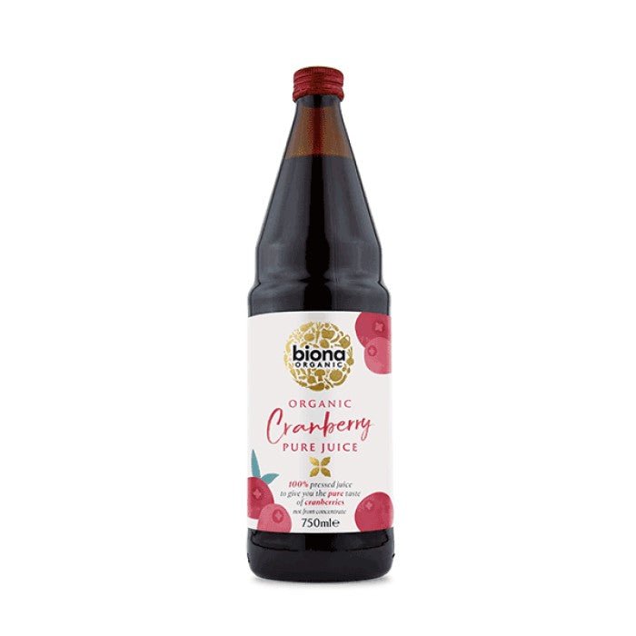 Biona Organic Cranberry Pure Pressed Juice 750Ml - Earthfare Supermarket - 5032722307513