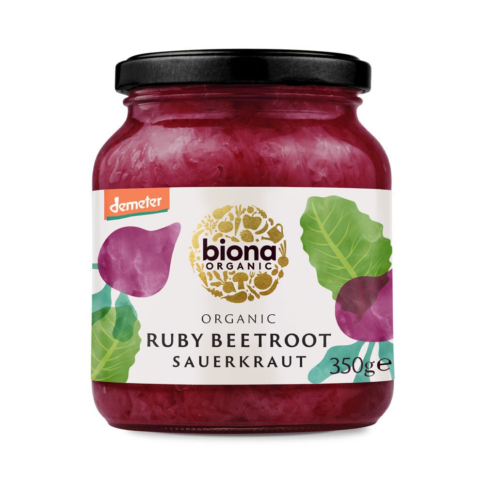 Biona Organic Sauerkraut Ruby Beetroot - Earthfare Supermarket - 5032722317444