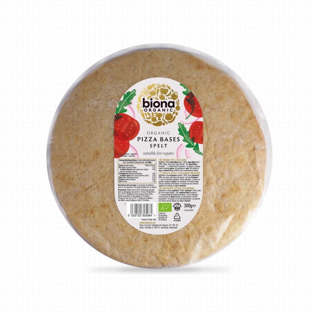 Biona Organic Spelt Pizza Bases - Earthfare Supermarket - 5032722305984