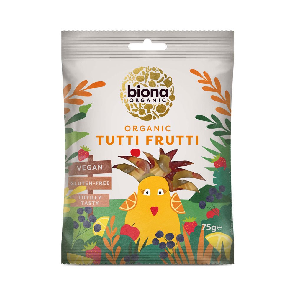 Biona Organic Tutti Frutti Gums - Earthfare Supermarket - 5032722306363