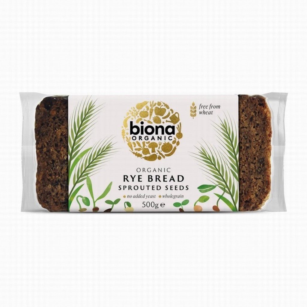 Biona Organic Vitality Rye Bread With Sprouted Seeds - Earthfare Supermarket - 5032722312227