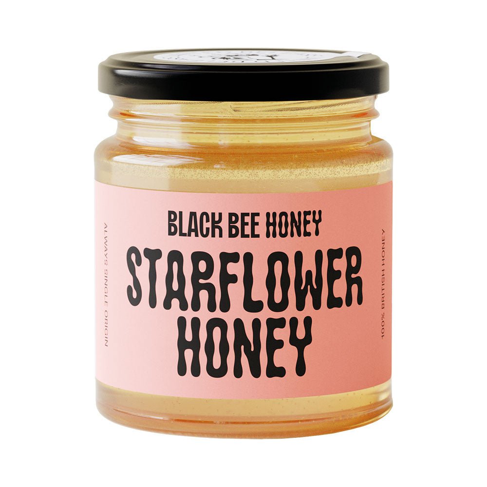 Black Bee British Starflower Honey 227g - Earthfare Supermarket - 5060554160389