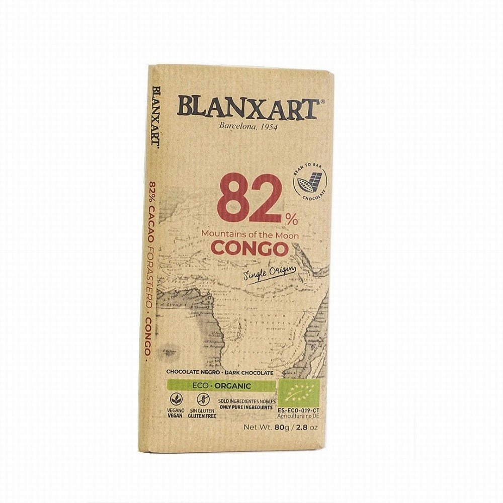 Blanxart Vegan Chocolate Bar 82% Congo - Earthfare Supermarket - 8436006832468