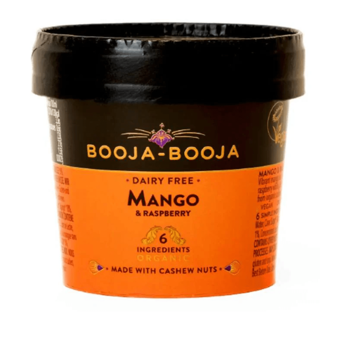 Booja Booja Mango & Raspberry Ice Cream 110Ml - Earthfare Supermarket - 5060002044117