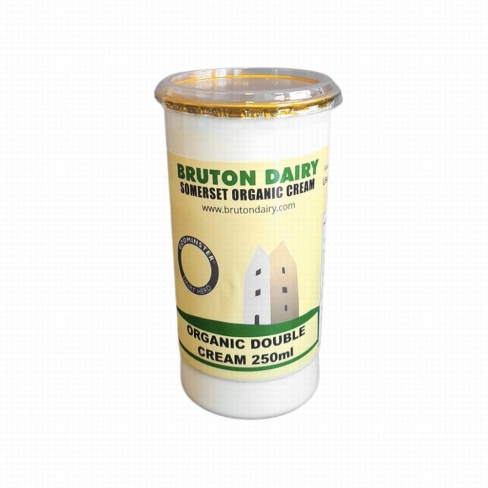 Bruton Dairy Organic Double Cream 250Ml - Earthfare Supermarket - 5060433710421