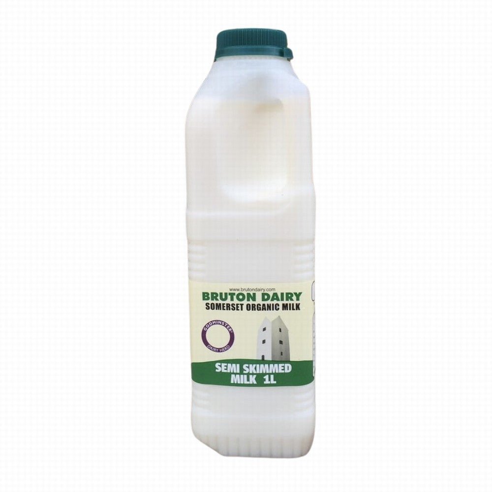 Bruton Dairy Organic Milk Semi Skimmed 1Lt - Earthfare Supermarket - 5060433710315