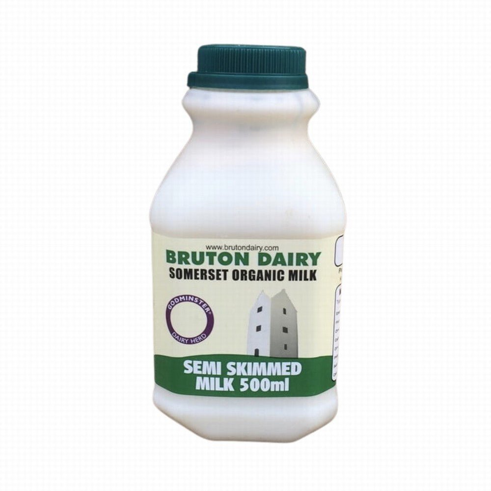 Bruton Dairy Organic Milk Semi Skimmed 500Ml - Earthfare Supermarket - 5060433710308
