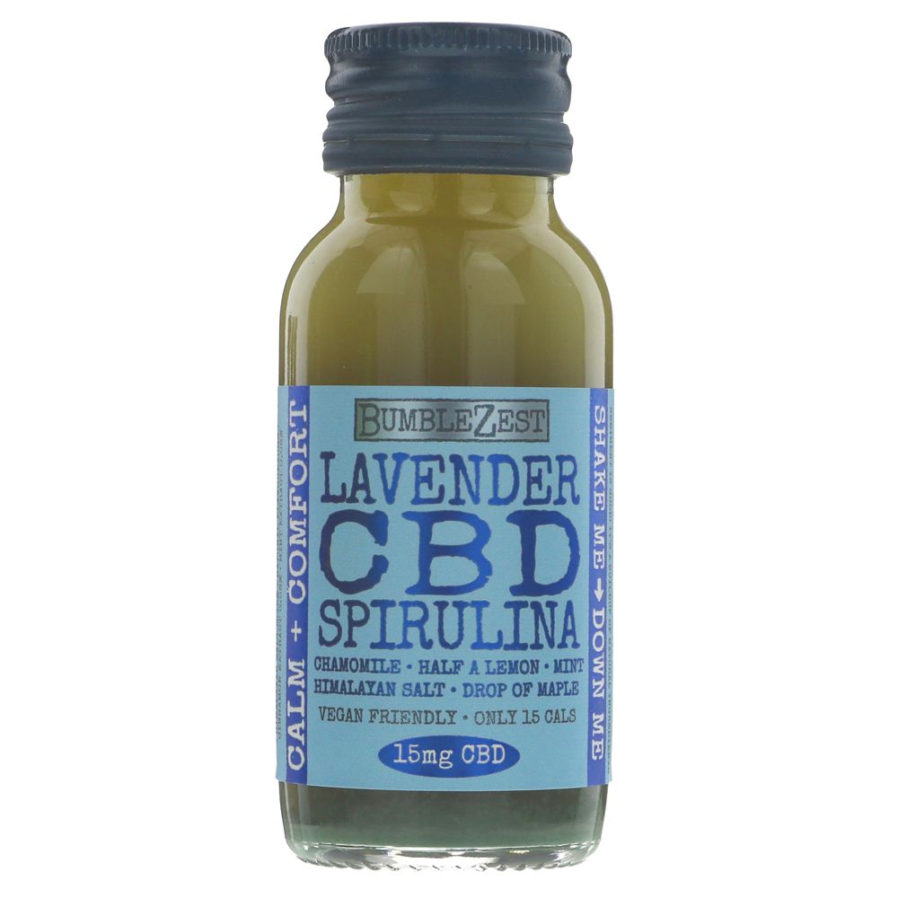 BZest Calm & Comfort Lavender CBD & Spirulina shot - Earthfare Supermarket - 634158904523