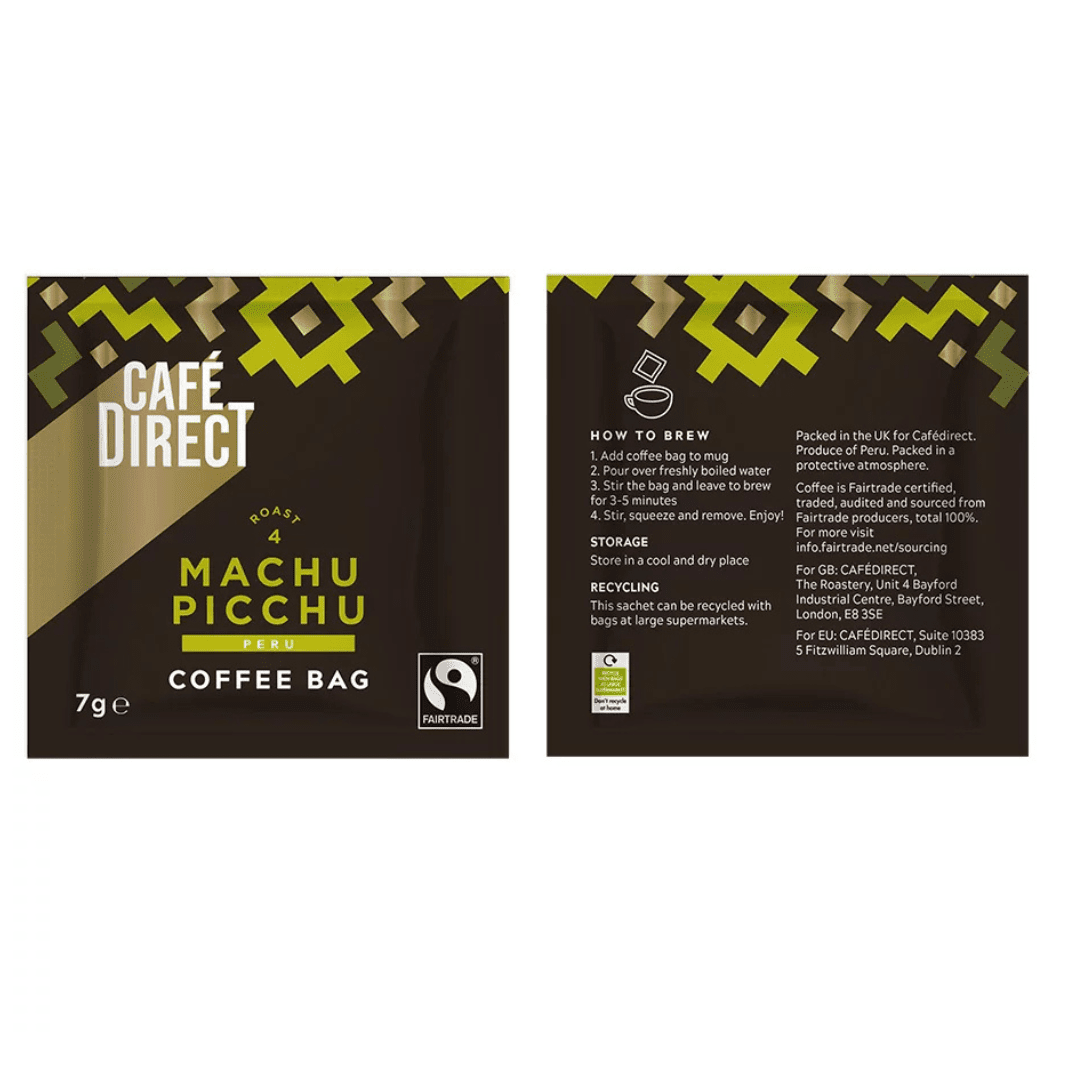 Cafe Direct Machu Pichu Coffee Bags - Earthfare Supermarket - 5060198252419