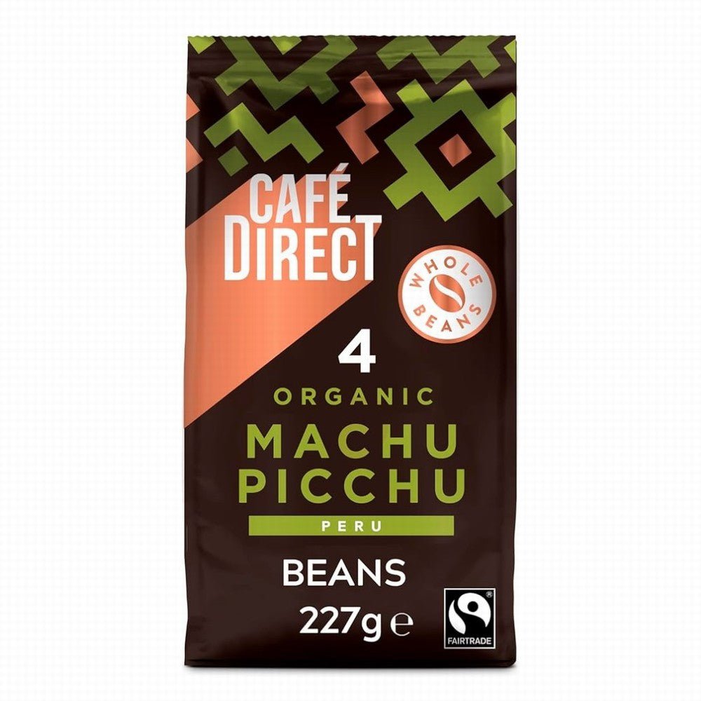 Cafe Direct Organic Machu Picchu Coffee Beans 227G - Earthfare Supermarket - 5018190019202