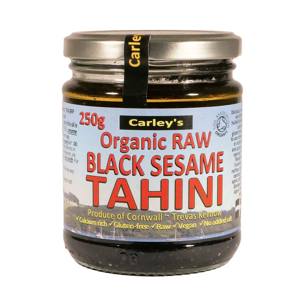 Carleys Organic Raw Black Sesame Tahini 250g - Earthfare Supermarket - 5055052606835