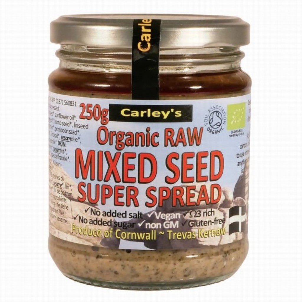 Carleys Organic Raw Mixed Seed Butter - Earthfare Supermarket - 5055052618890