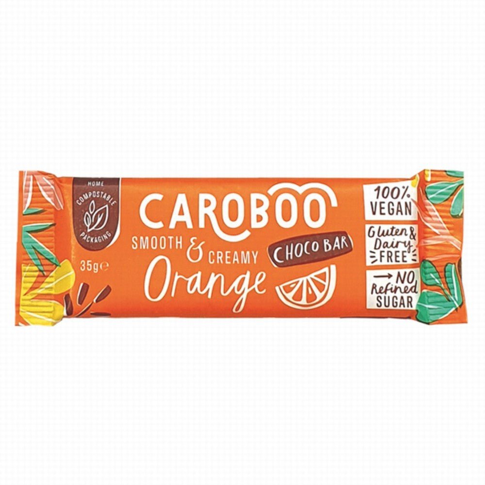 Caroboo Choco Bar Orange - Earthfare Supermarket - 5060742480015