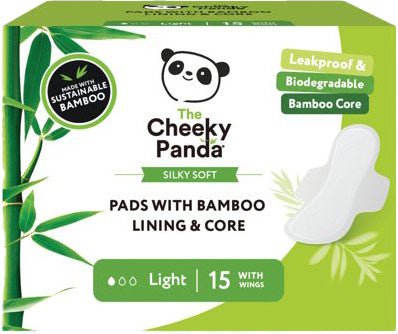 Cheeky Panda Biodegradable Bamboo Liner Core Light Pads 15