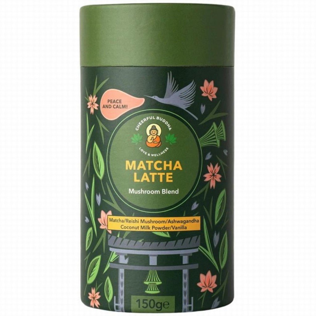 Cheerful Buddha Matcha Latte With Reishi Mushroom Extract - Earthfare Supermarket - 794712650218