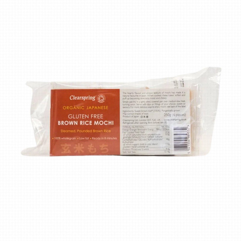 Clearspring Organic Japanese Brown Rice Mochi 250g - Earthfare Supermarket - 5021554989332
