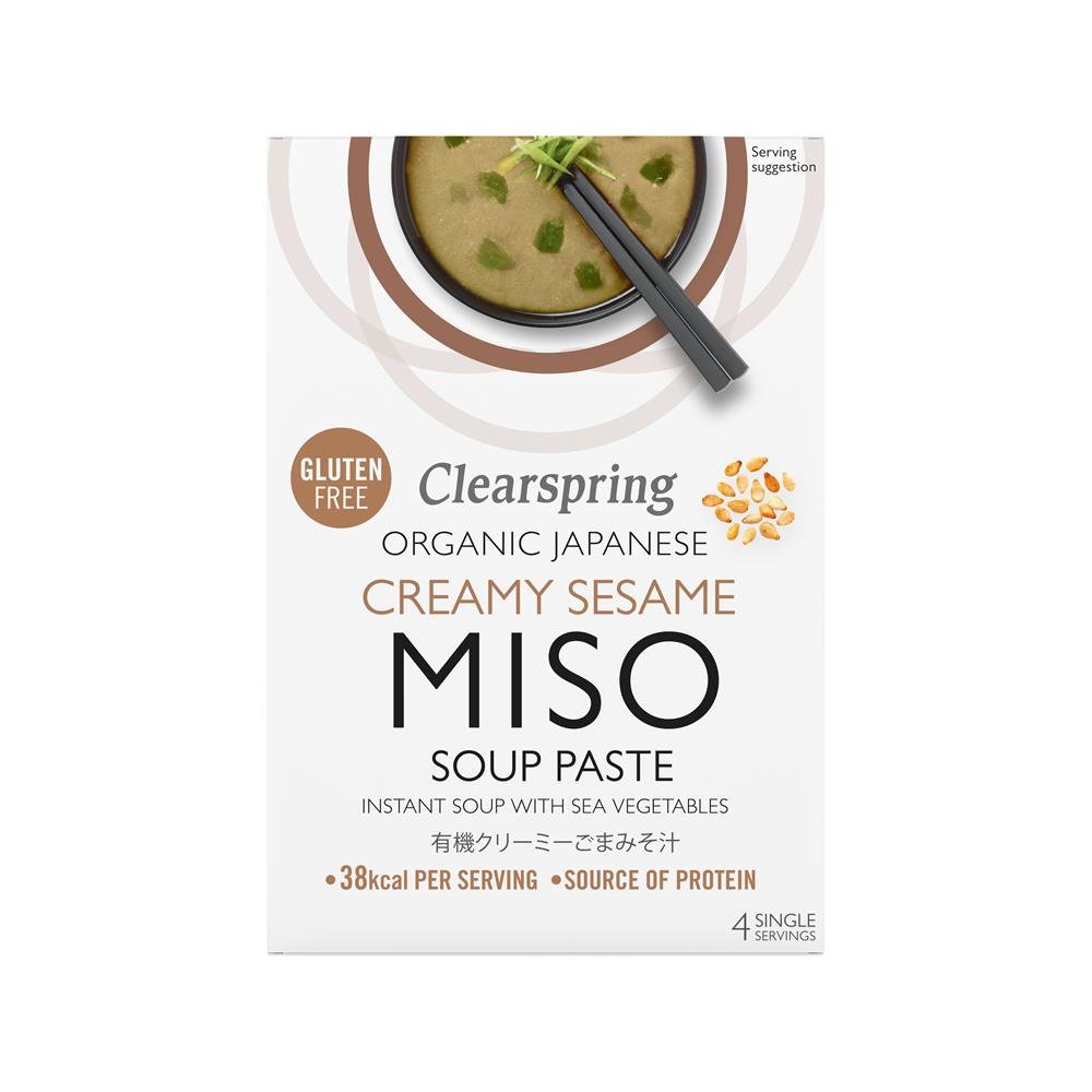 Clearspring Organic Japanese Creamy Sesame Miso Instant Soup - Earthfare Supermarket - 5021554001218