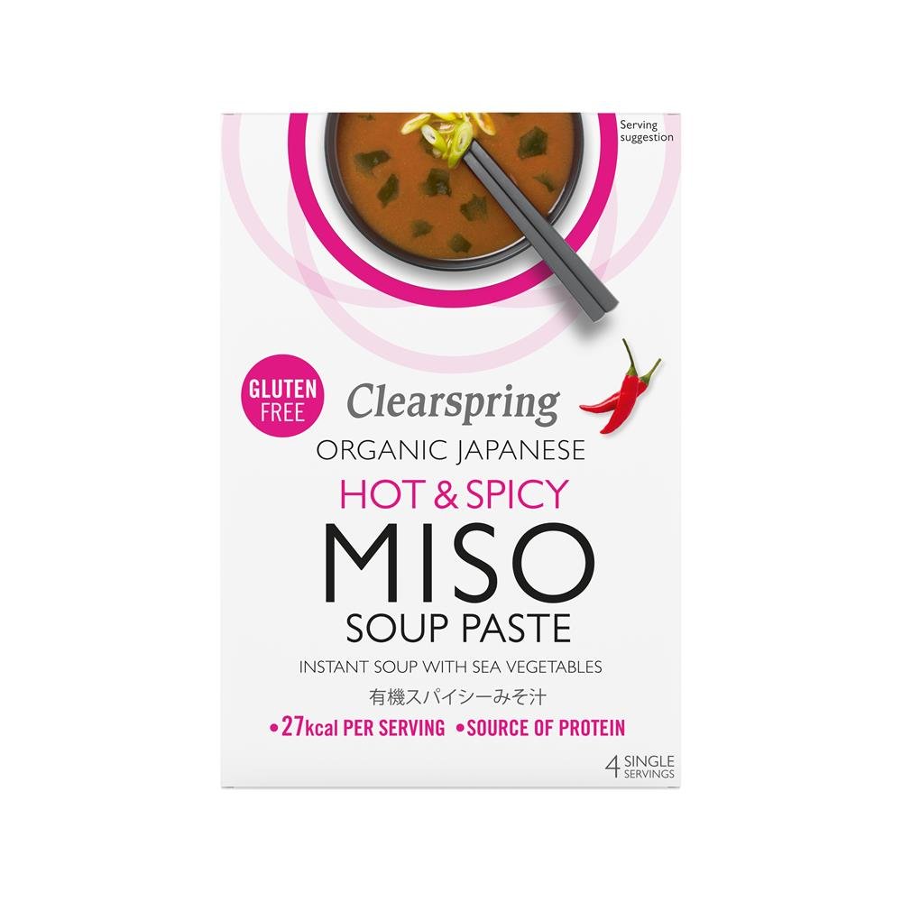 Clearspring Organic Japanese Hot & Spicy Instant Miso Soup - Earthfare Supermarket - 5021554001195