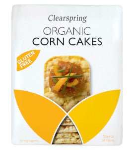 Clearspring Organic Puffed Corn Cakes 130g - Earthfare Supermarket - 5021554987635