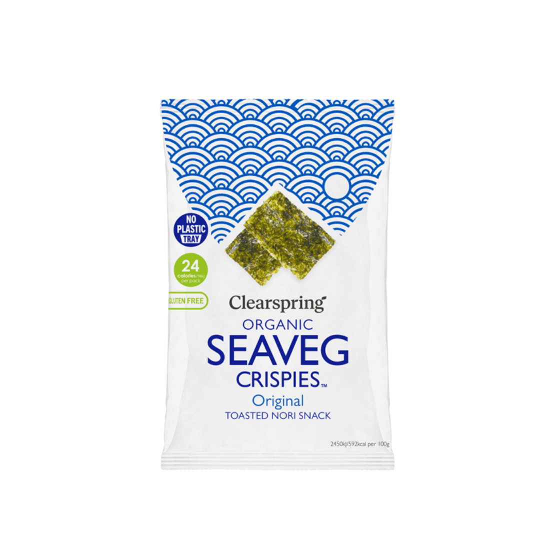 Clearspring Organic Seaveg Crispies Original 4g - Earthfare Supermarket - 5021554005278