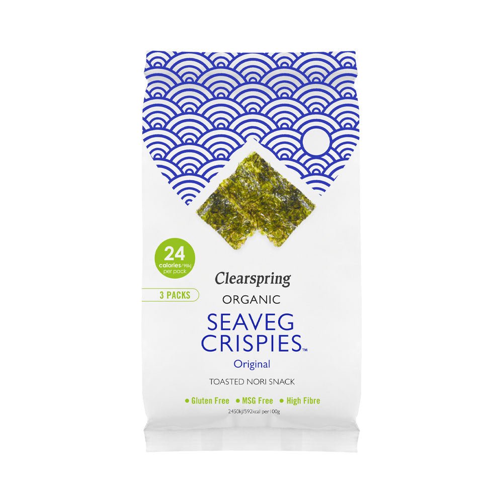 Clearspring Seaveg Crispies Original Multipack - Earthfare Supermarket - 5021554005292