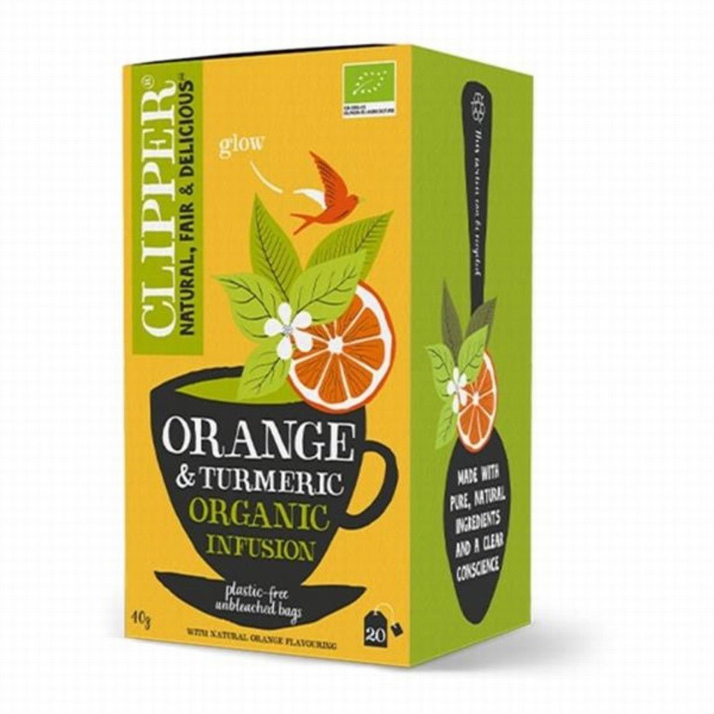 Clipper Organic Orange & Turmeric - Earthfare Supermarket - 5021991941566