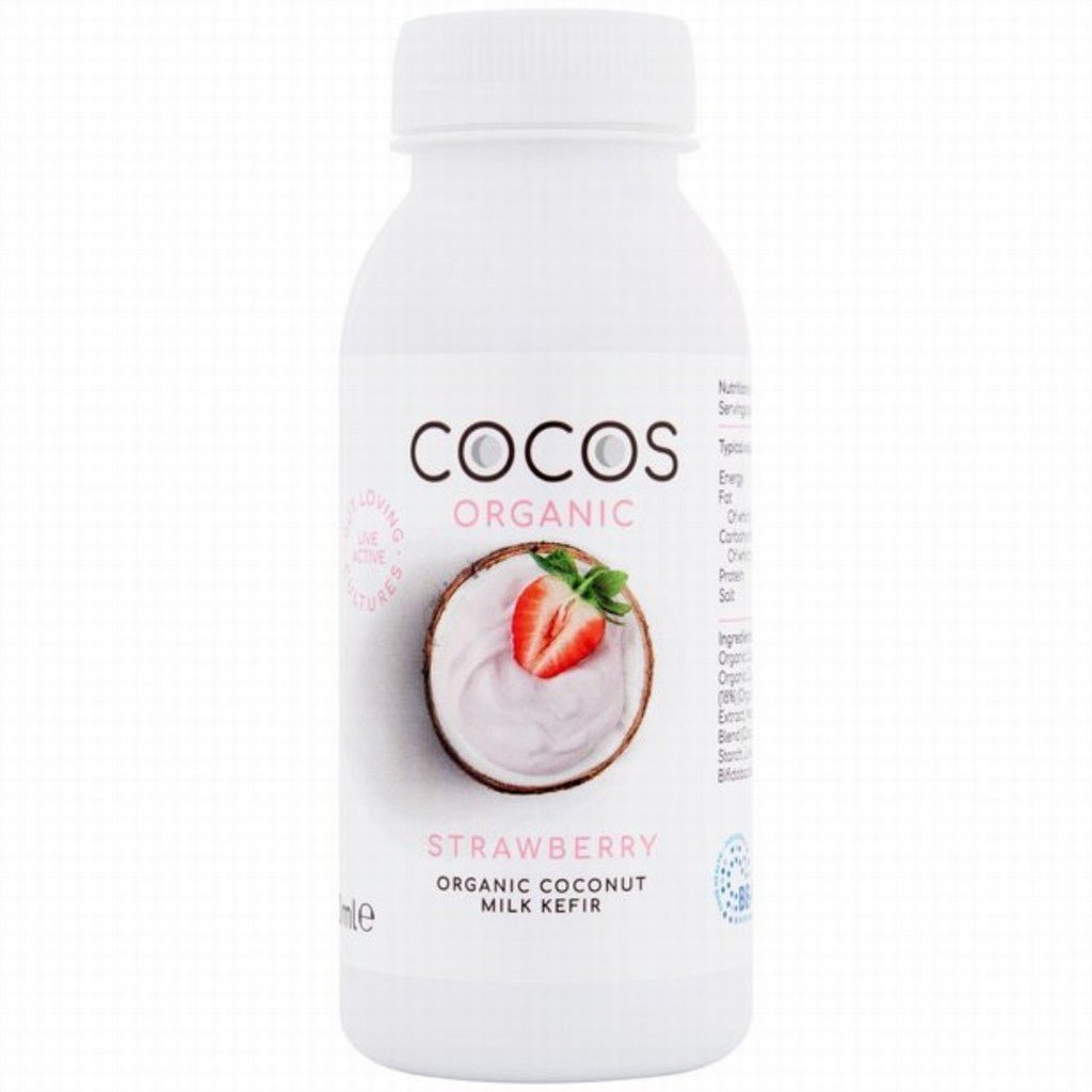 Cocos Organic Coconut Milk Kefir Strawberry - Earthfare Supermarket - 5060298881106