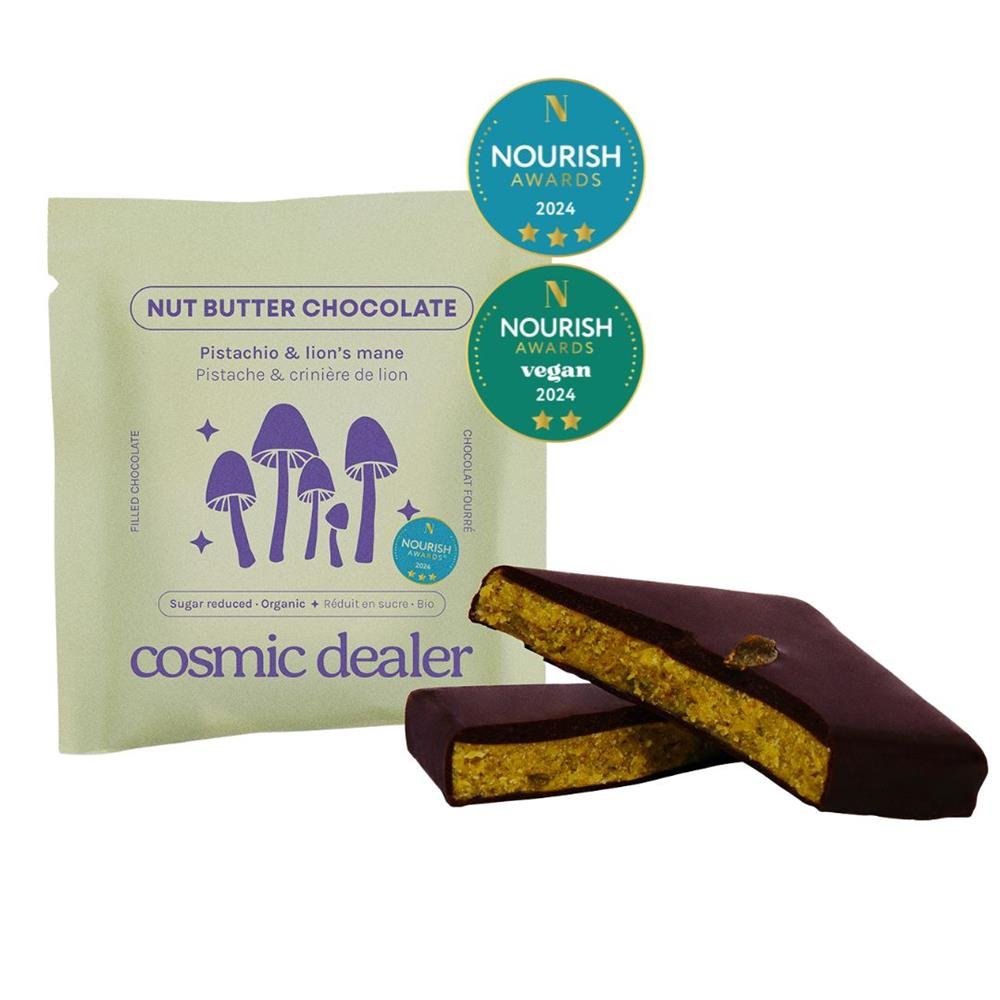 Cosmic Dealer Chocolate Pistachio with Lion's Mane Bite Organic - Earthfare Supermarket - 3770025464701