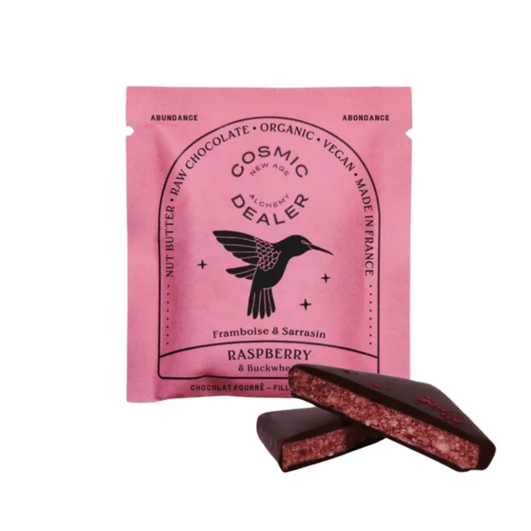 Cosmic Dealer Raspberry & Macadamia 80g - Earthfare Supermarket - 3770025464695
