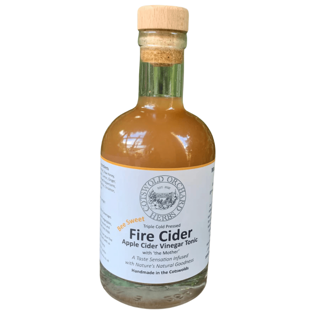 Cotswold Orchard Herbs - Bee Sweet Fire Cider 350ml - Earthfare Supermarket - 5065023900046