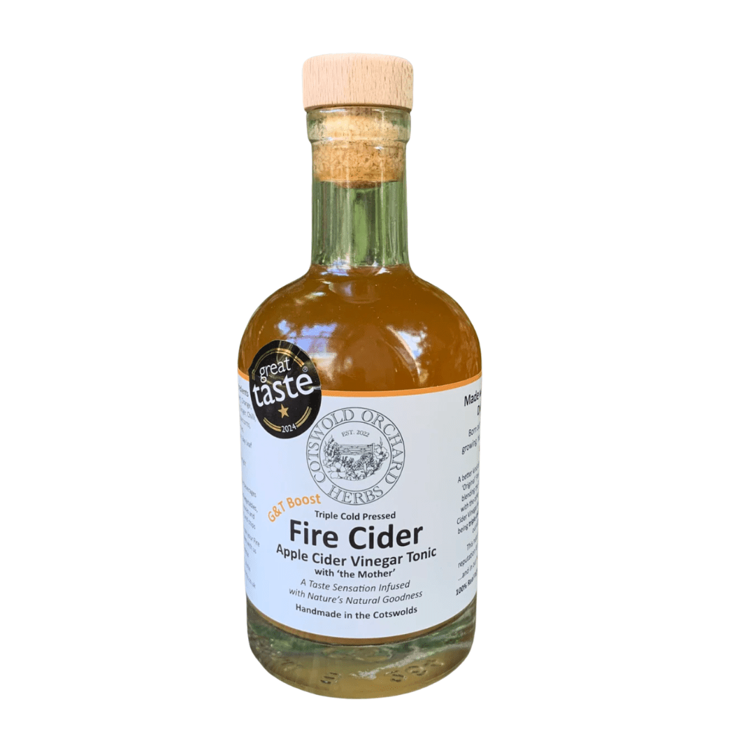 Cotswold Orchard Herbs - G&T Boost Fire Cider 250ml - Earthfare Supermarket - 5065023900084