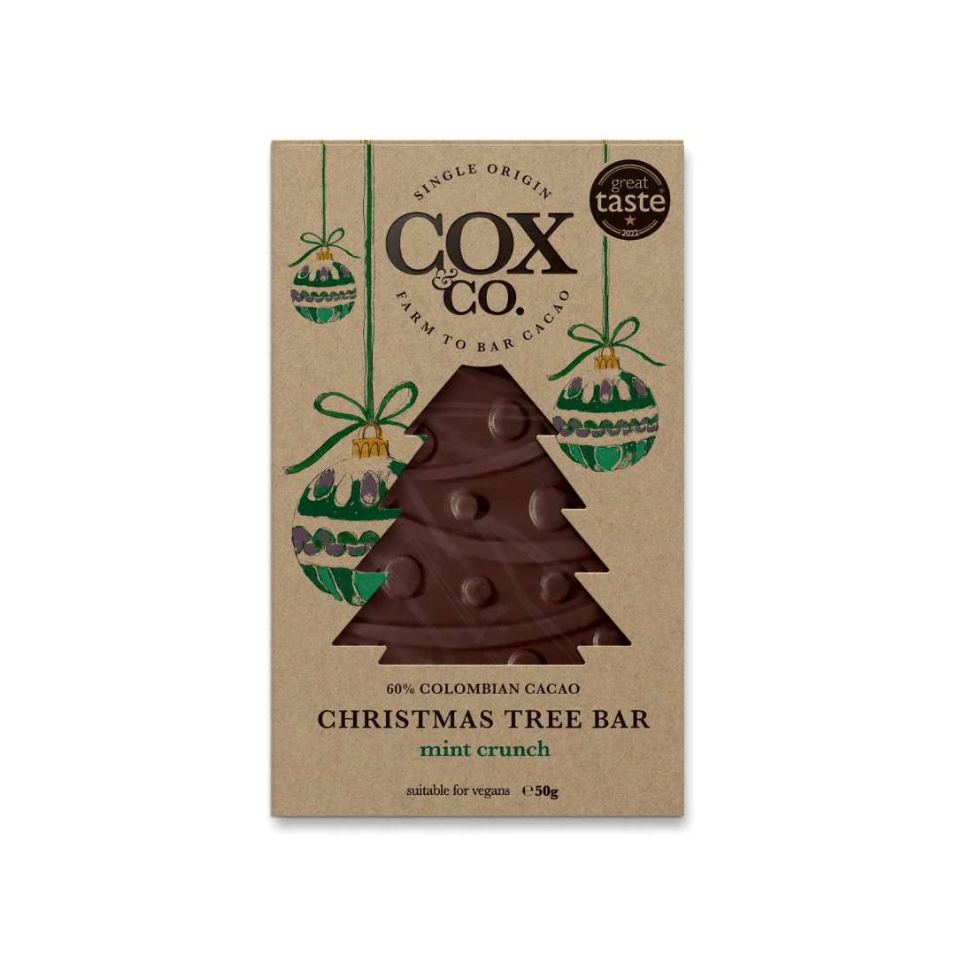 Cox & Co Christmas Tree Mint Crunch Bar 50g - Earthfare Supermarket - 5060748323354