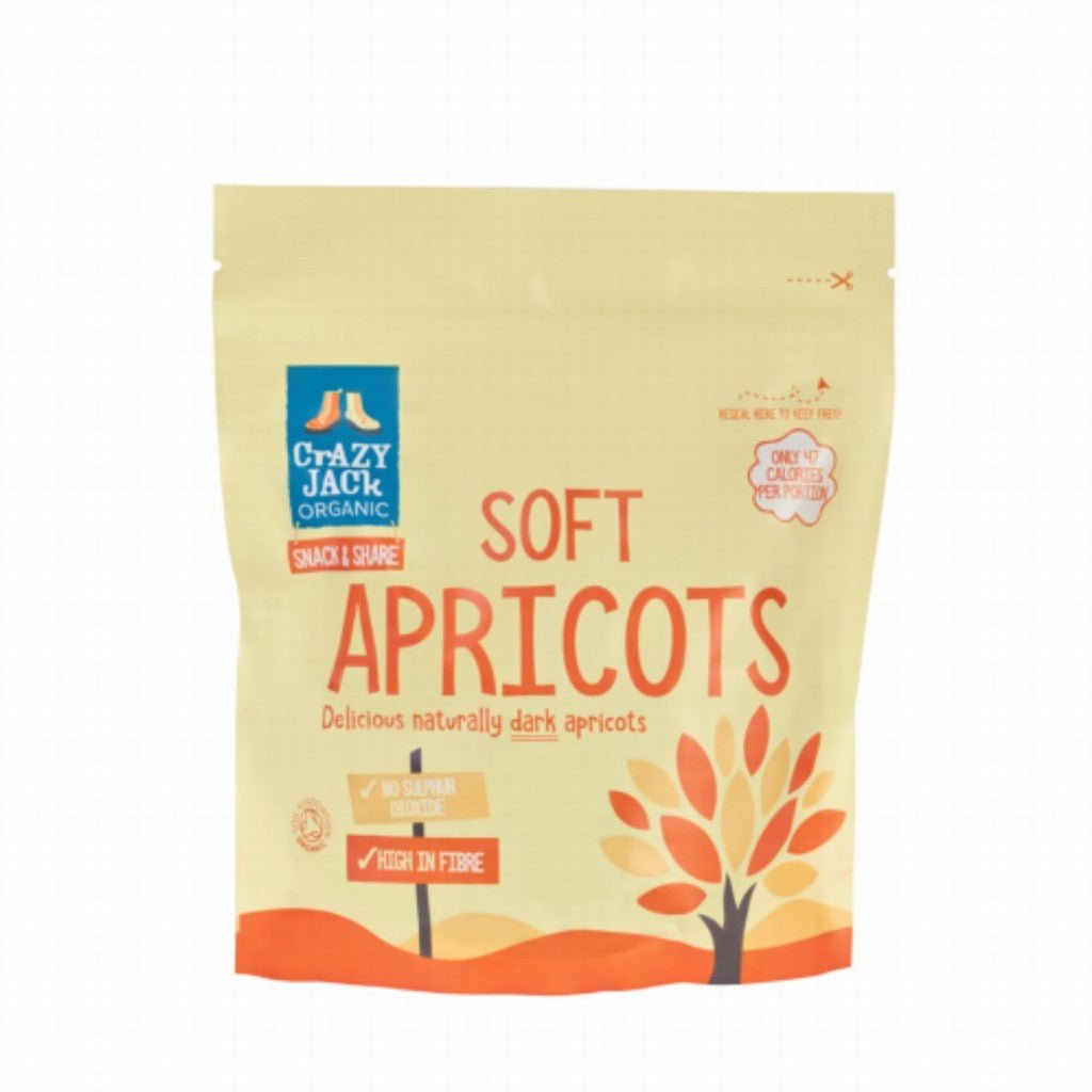 Crazy Jack Organic Soft Dried Apricots - Earthfare Supermarket - 5012246006444
