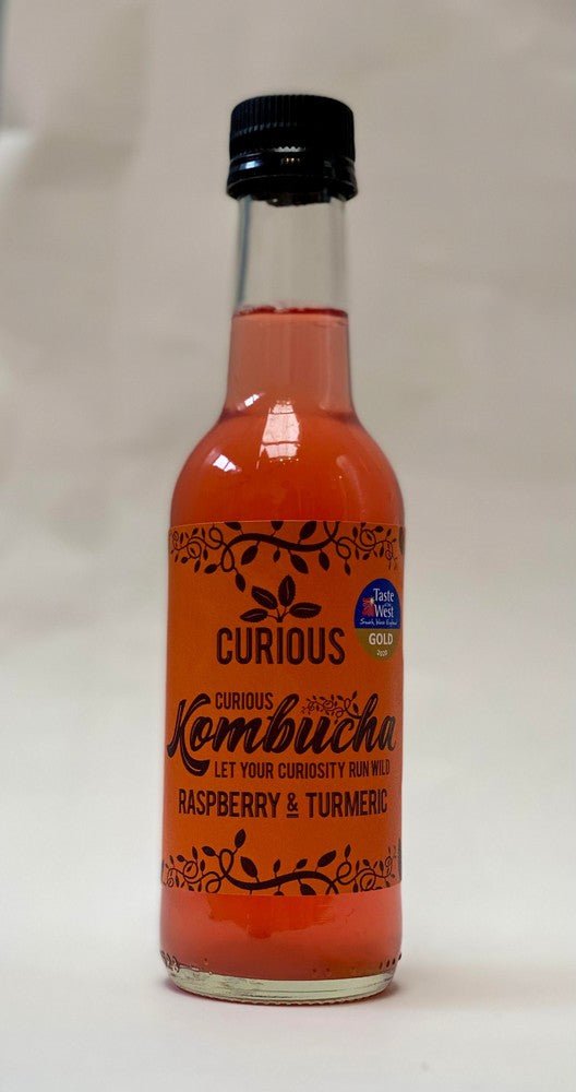 Curious Kombucha Rapsberry & Turmeric Kombucha - Earthfare Supermarket - 1489625262007