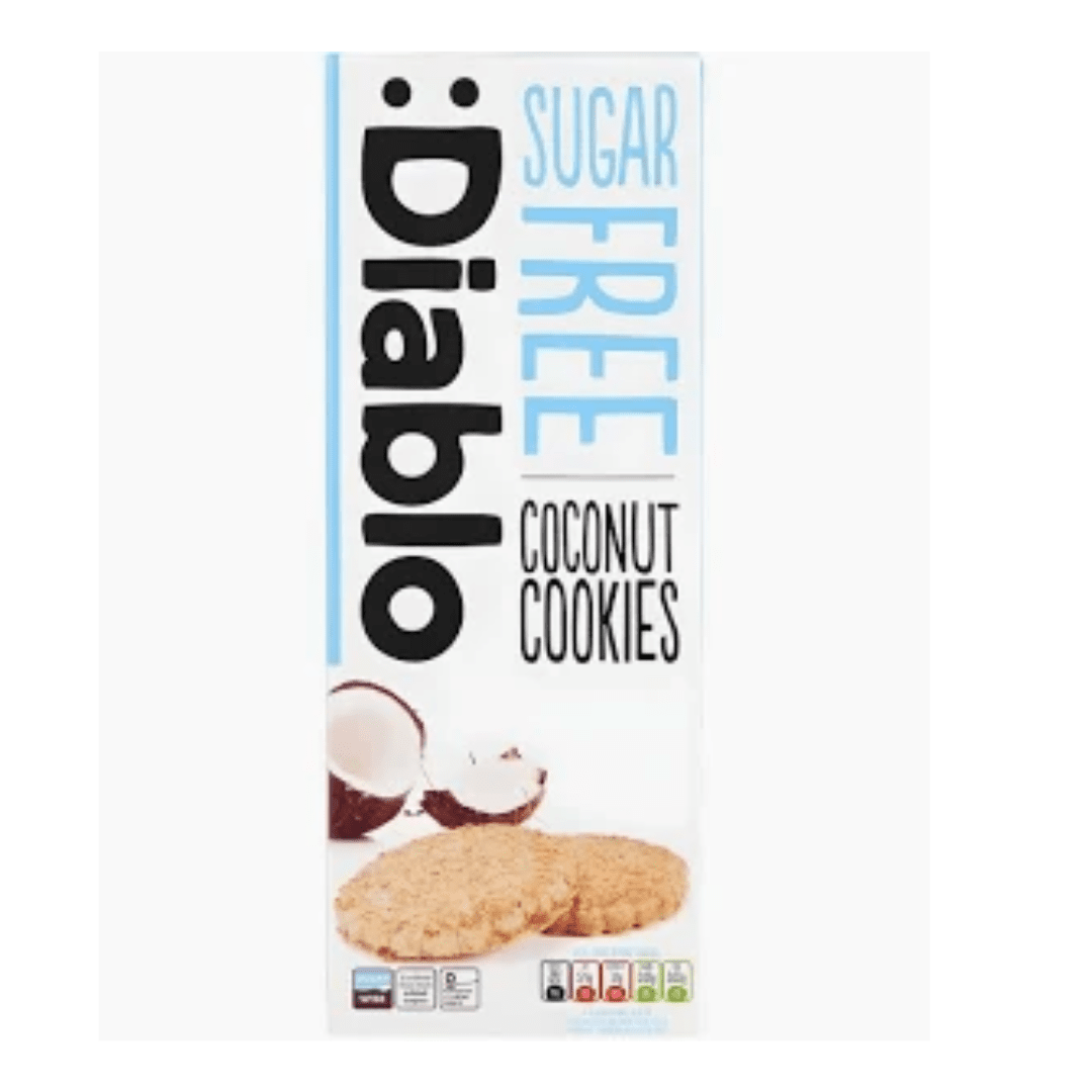 Diablo Sugar Free Coconut Cookies 135G - Earthfare Supermarket - 5060309490099