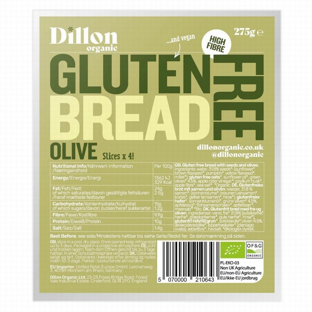 Dillon Organic Gluten Free Olive Bread - Earthfare Supermarket - 5070000210643