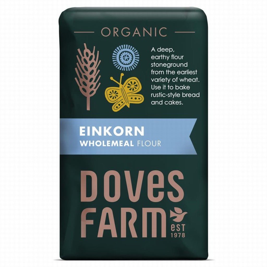 Doves Farm Wholemeal Einkorn Flour 1kg - Earthfare Supermarket - 5011766010443