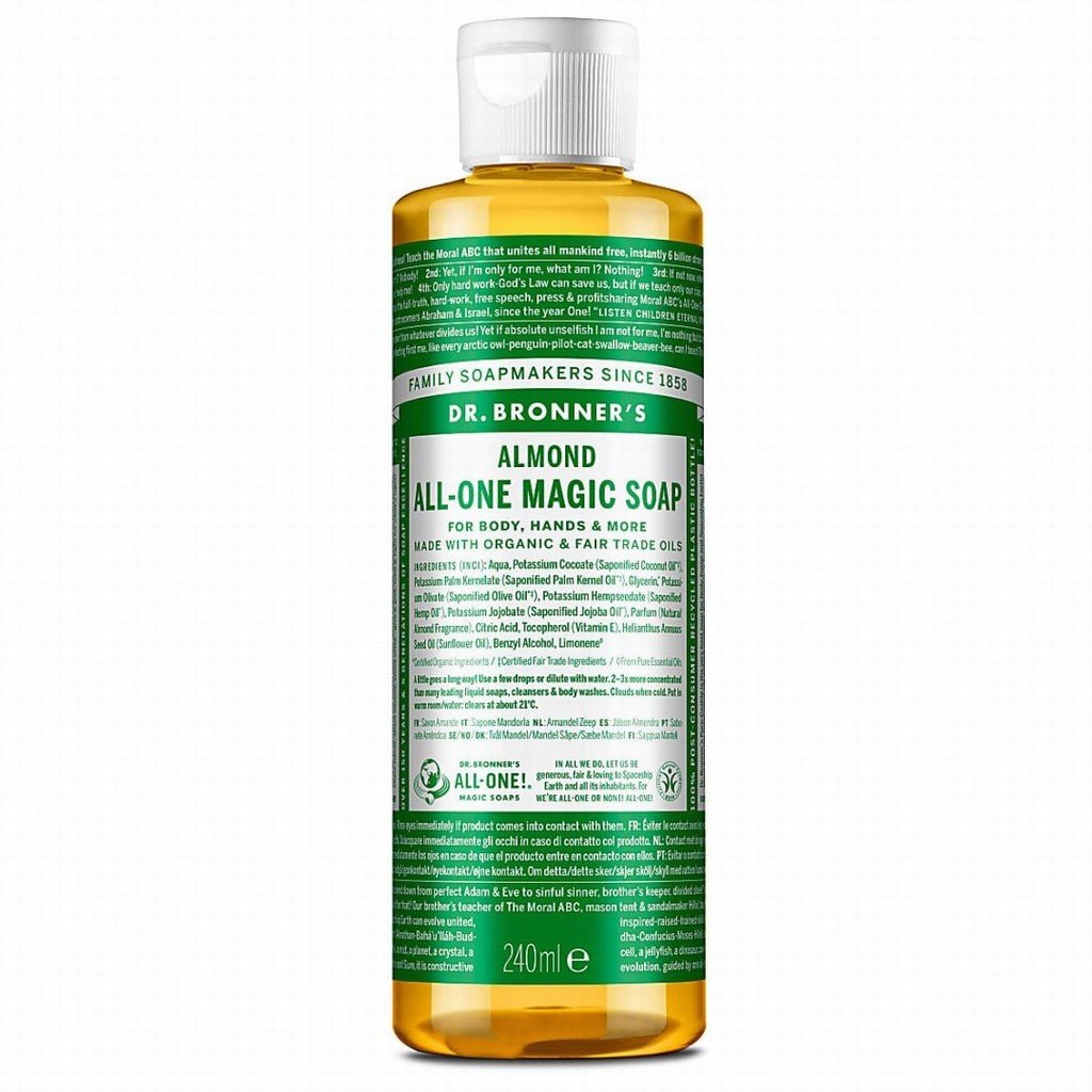 Dr Bronner Organic Soap Almond 240ml - Earthfare Supermarket - 18787771082