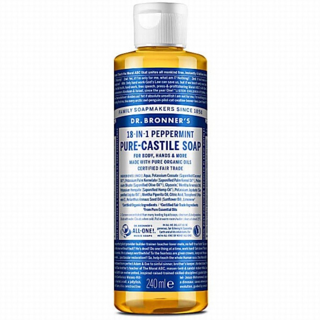 Dr Bronner Organic Soap Peppermint 240ml - Earthfare Supermarket - 18787775080