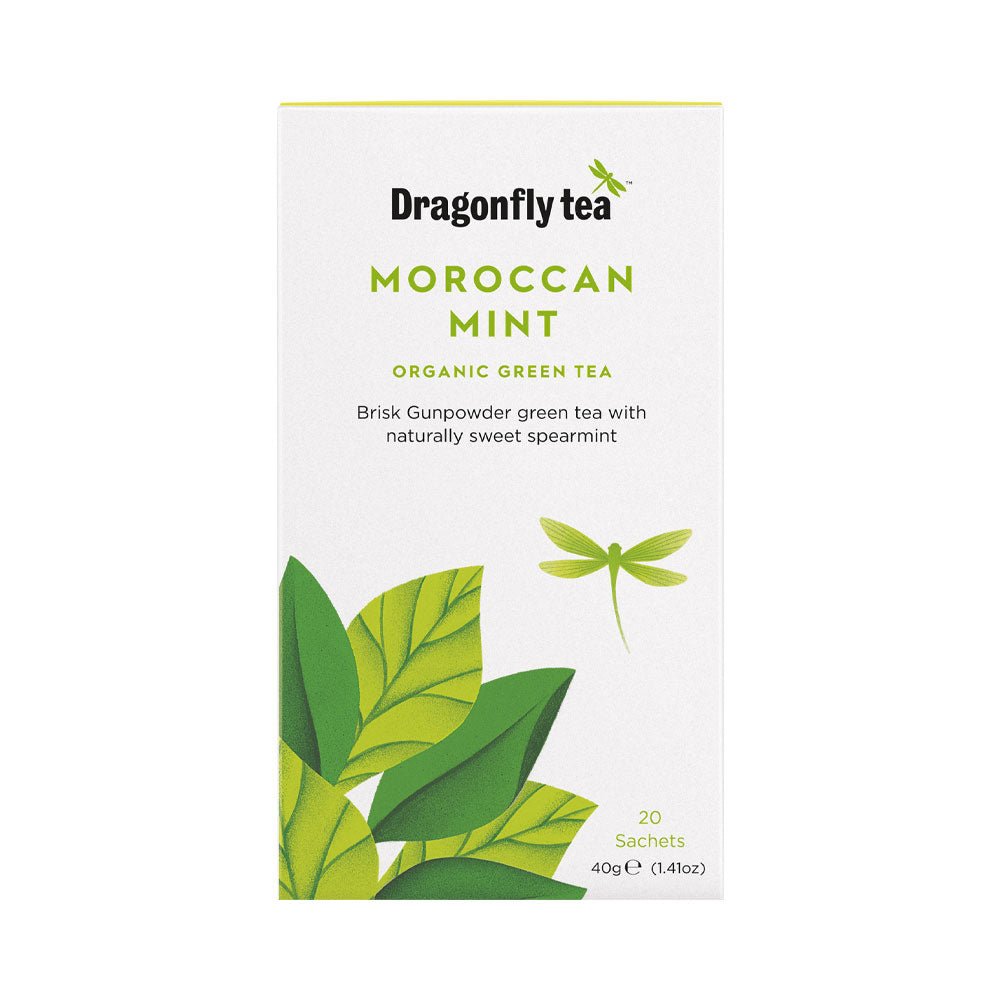 Dragonfly Tea Organic Moroccan Mint Green - Earthfare Supermarket - 5032558000701