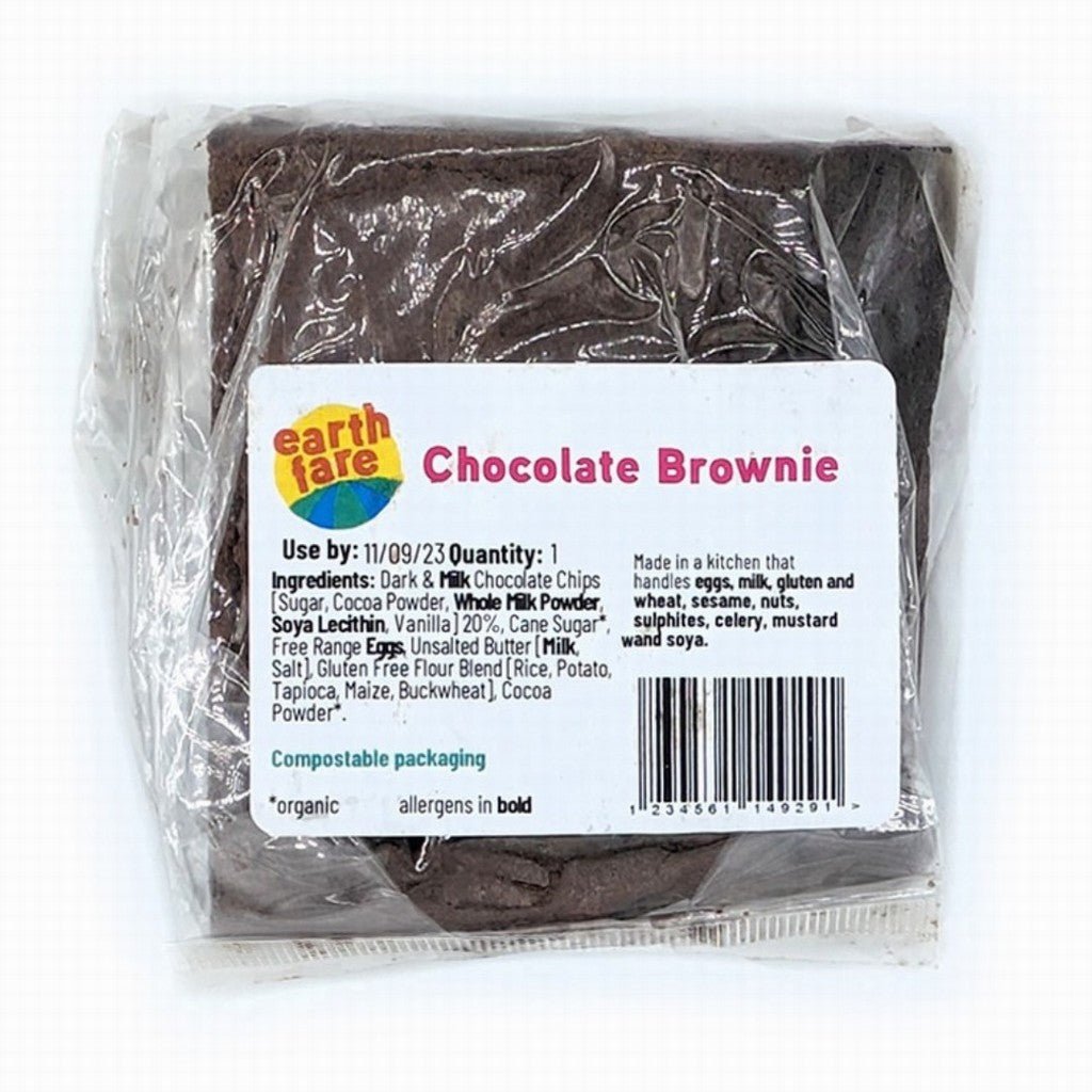 Earthfare Chocolate Brownie - Earthfare Supermarket - 1234561149291